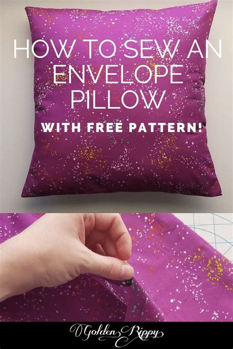 How to sew an envelope pillow free pattern – Artofit