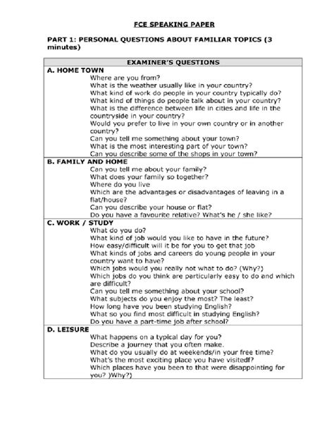 FCE Speaking Sample PDF に対する画像結果