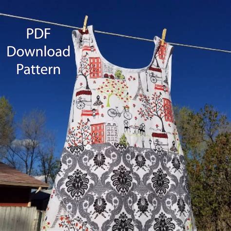 Image result for Cross Back Apron Dress Pattern