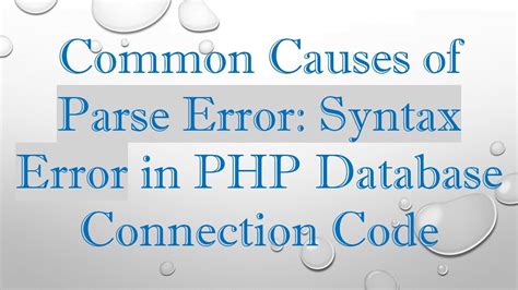 Afbeeldingsresultaten voor PHP Syntax Error