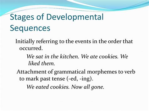 Image result for Sequence of Development Examples