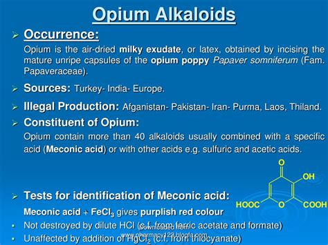 Image result for Opium Alkaloid