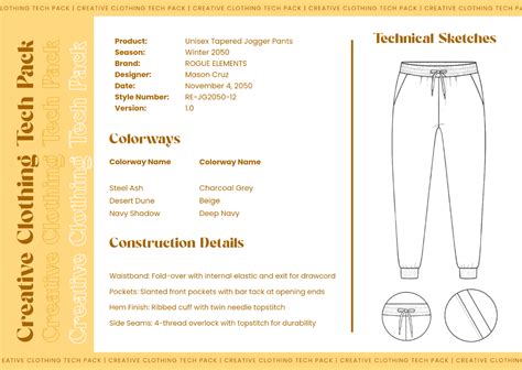 Image result for Tech Pack Template for Procreate