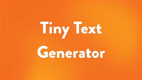 Image result for Small Text Generator