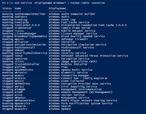 Image result for PowerShell Table Output View