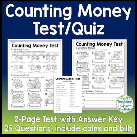 Bildergebnis für Practice Money Test Answer Key