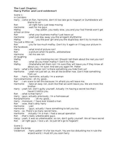 Harry Potter Script Type に対する画像結果