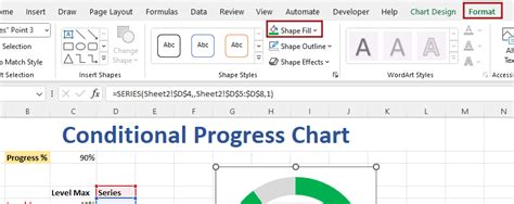 Afbeeldingsresultaten voor Progress Circle Chart with Conditional Formatting Google Sheets