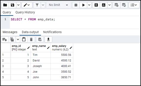 Image result for Create Table with Decimal in PostgreSQL