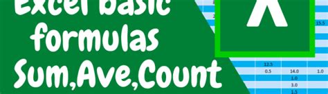 Image result for Basic Formulas in Excel