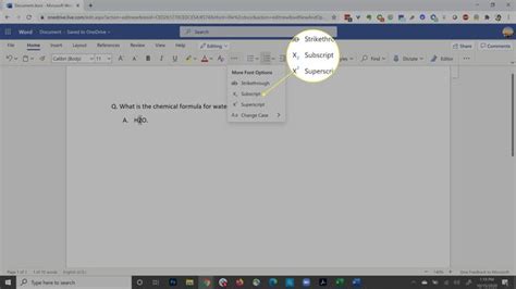 תוצאת תמונה עבור How to Do Subscript in Word