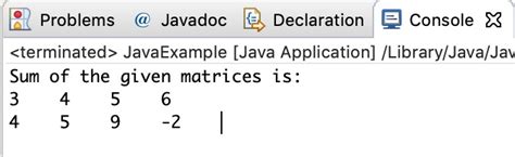 Toradh íomhá ar C# Program to Add Two Matrices Using 2D Array