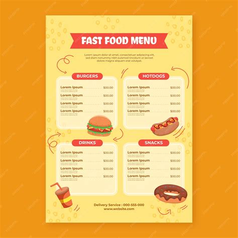 Image result for Empty Fast Food Menu