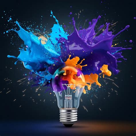 Toradh íomhá ar Exploding Light Bulb Creativity