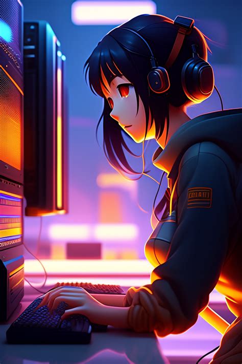 Image result for Computer Painting Anime