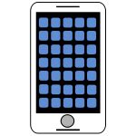 Image result for System Mobile with Computer Color Red SVG