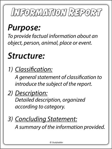 Information Report Structure Examples-এর ছবি ফলাফল