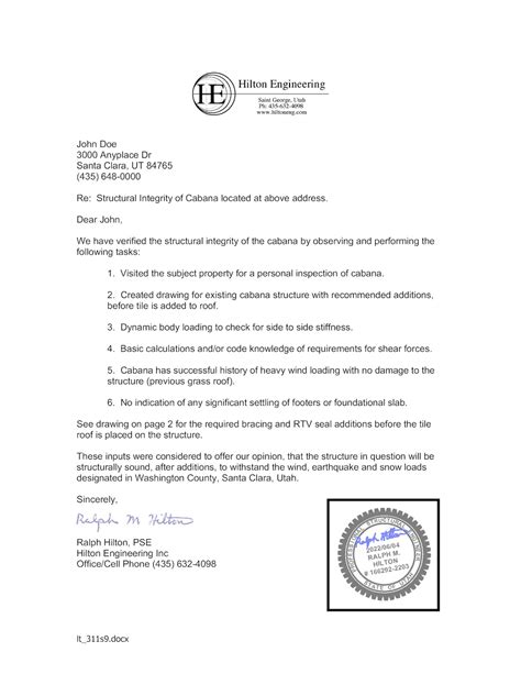 Image result for Engineer Sign Off Letter