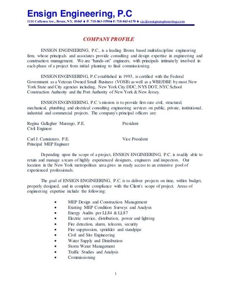 Image result for Engineering Profile Example