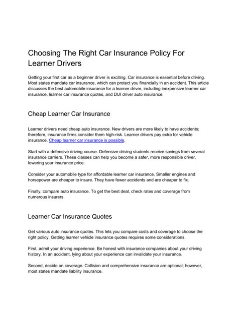 Afbeeldingsresultaten voor Do Learner Drivers Need Insurance