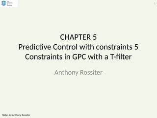 Image result for Pre-Filter T Robust Generalised Predictive Control