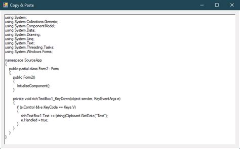 Image result for Copy/Paste Text C#