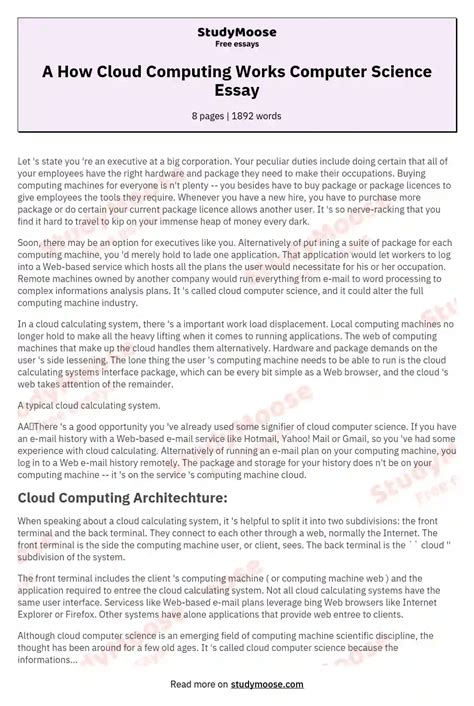 Image result for Computer Science College Essay Examples