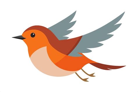Image result for Robin Bird Vector Flying