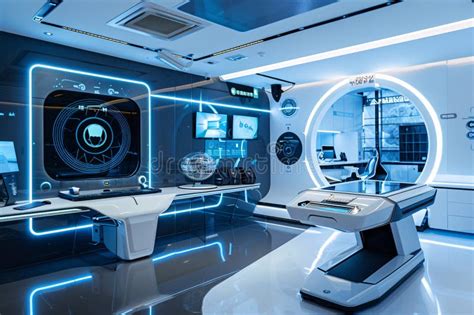 Image result for Futeristic High-Tech Elektronics Lab