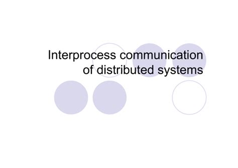 Image result for Interprocess Communication in Distributed Systems