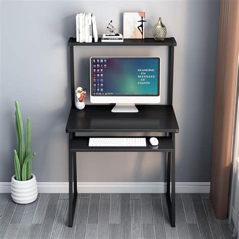 Image result for Small Computer Desk with Keyboard Tray