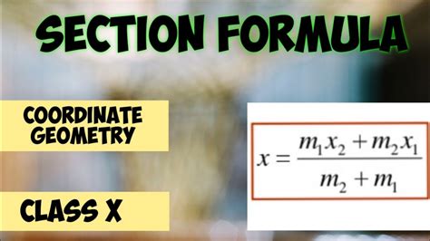 Image result for Section Formula Coordinate Geometry