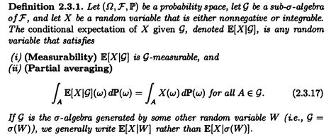 Afbeeldingsresultaten voor Conditional Expectation Sigma Algebra