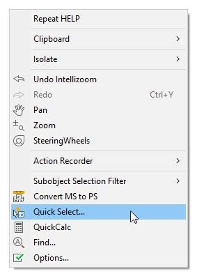 Image result for Quick Select AutoCAD