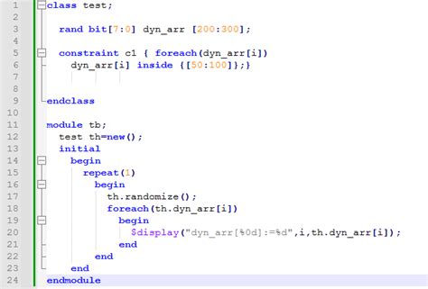 Toradh íomhá ar Static Array in SystemVerilog