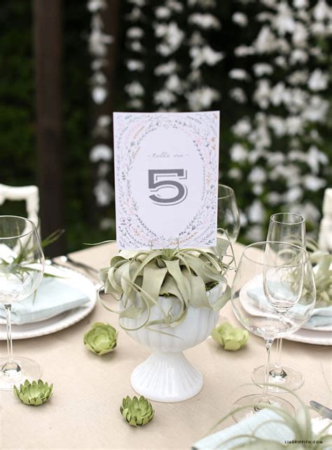 Rustic Wedding Table Numbers