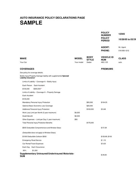 Toradh íomhá ar Fake Life Insurance Policy Template