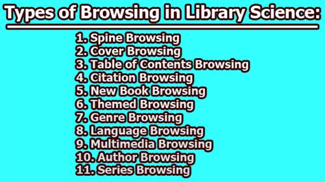 Toradh íomhá ar Types of Library Science