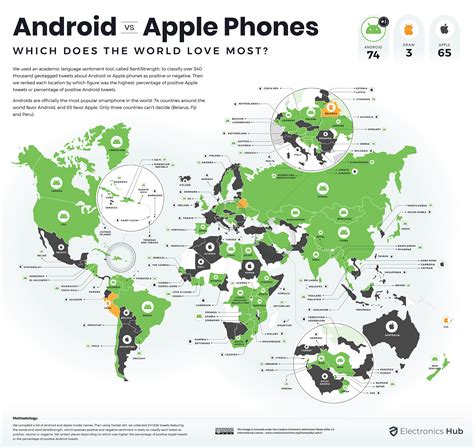 Image result for Android vs iPhone World Map