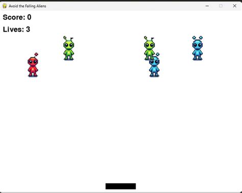 Toradh íomhá ar Simple Game with Python Example Code