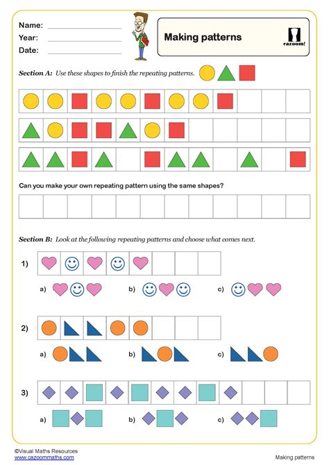 Afbeeldingsresultaten voor Number Pattern Worksheets