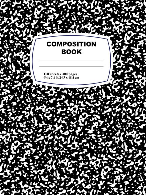 Composition Notebook Cover Printable に対する画像結果