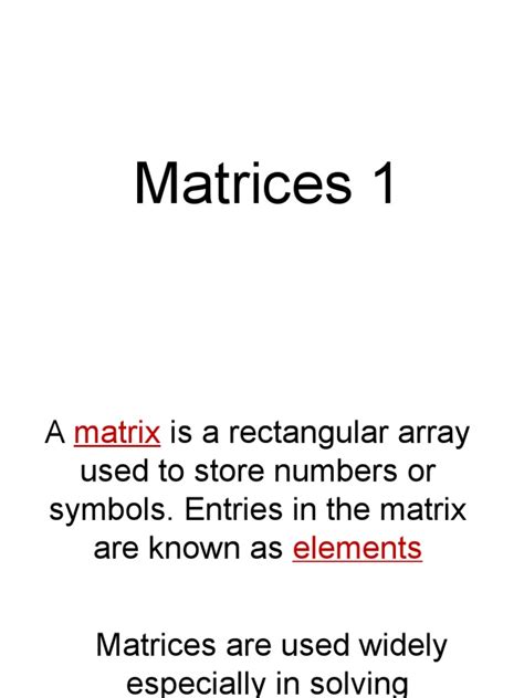 Image result for Matrix Math Basics