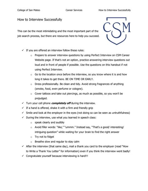 How to Interview Successfully に対する画像結果