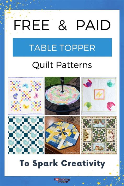 Image result for Free Table Topper Quilting Patterns