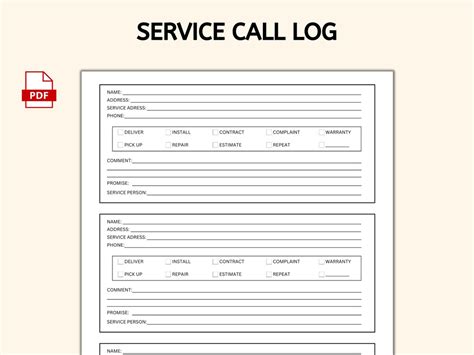 Image result for Free Printable Service Tracking Log