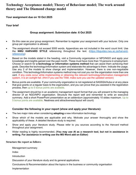 Toradh íomhá ar Assignment Model Application Information