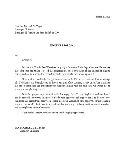 Image result for Communication Letter for Project Proposal
