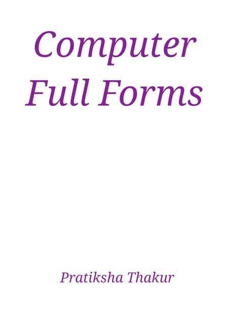Computer All Full Form PDF に対する画像結果