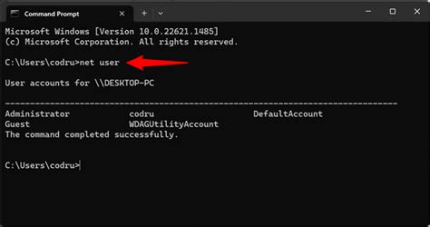 Toradh íomhá ar User Account Run Command Win 10